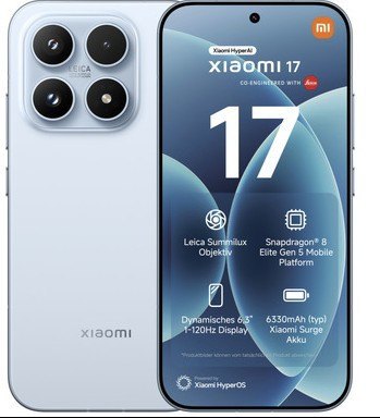 Xiaomi 17 (12GB+512GB) ice Blue